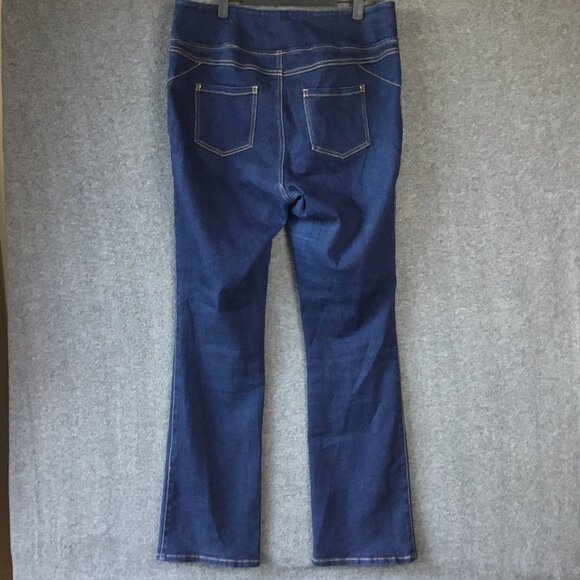 DG2 by Diane Gilman Dark Wash Comfort Waist Jeans Size Jeans LT/Large Tall - Picture 2 of 8